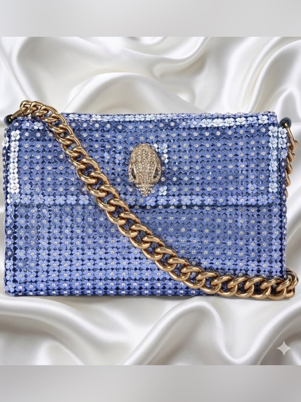NWT Kurt Geiger Mini Crystal Flower Party Crossbody Bag